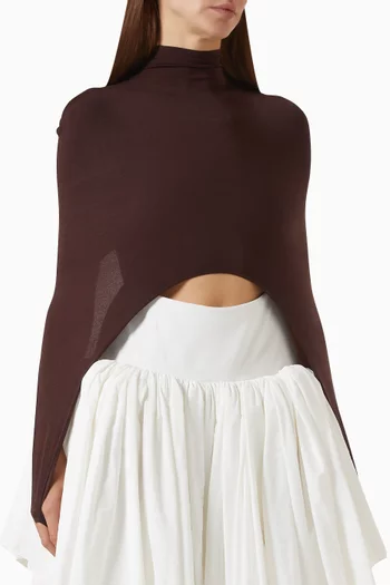 Batwing Second-skin Top in Knit