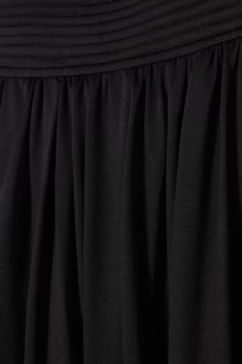Draped Harem Pants in Wool-blend