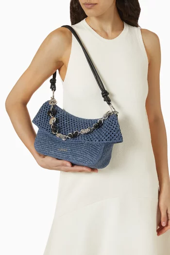 x Paula’s Ibiza Medium Ola Shoulder Bag in Crochet