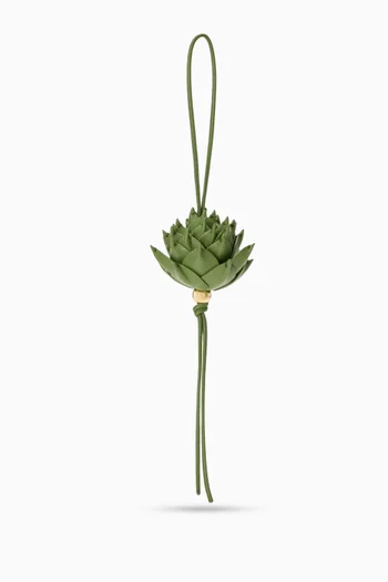 x Paula's Ibiza Artichoke Charm in Calfskin Leather