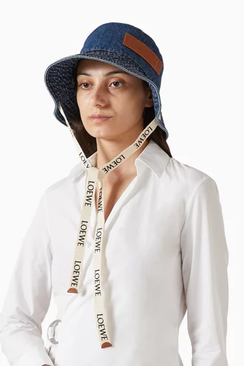 x Paula’s Ibiza Fisherman Hat in Denim