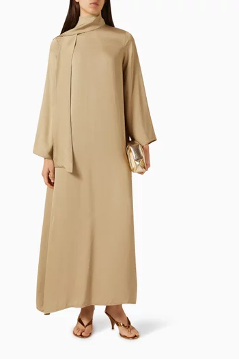 Belted Scarf Dress
