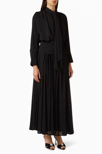 Draped Co-ord Set in Chiffon