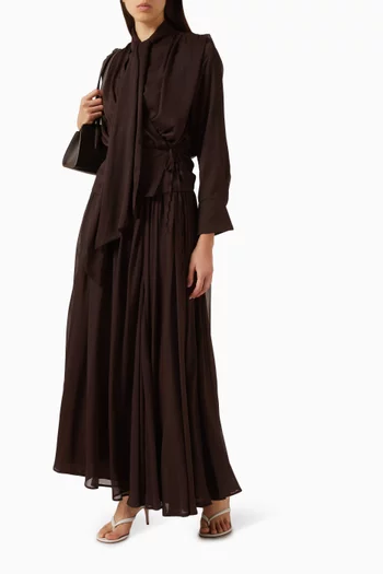 Draped Co-ord Set in Chiffon