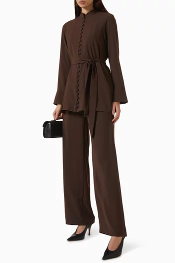 Tie-up Belt Co-ord Set in Crepe