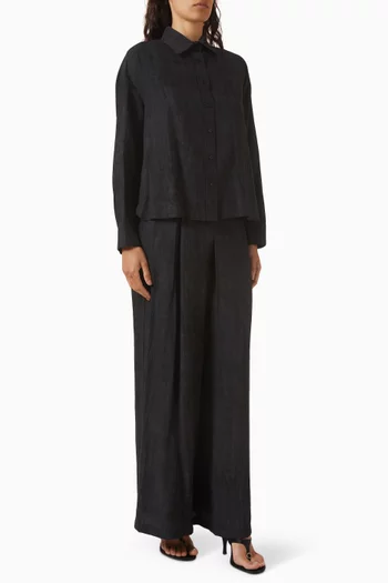 Shirt & Pants Set in Viscose Blend