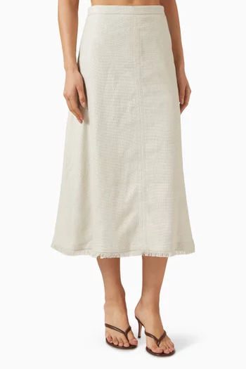 Fiocchi Skirt in Cotton-linen