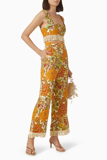 Lana Flare Pants in Linen