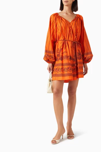 Boathouse Mini Dress in Cotton-voile