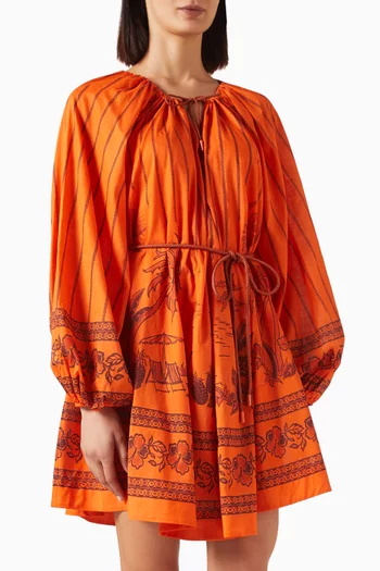 Boathouse Mini Dress in Cotton-voile