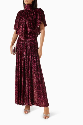 Jimi Burnout Gown in Velvet