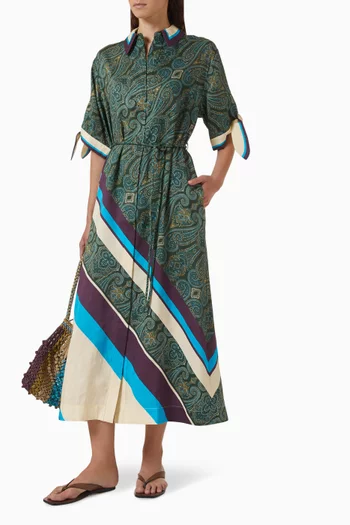 Joni Shirtdress in Linen Blend