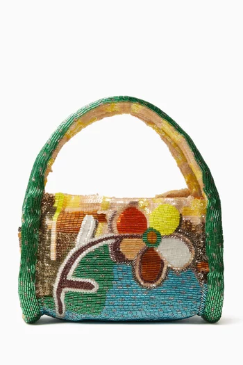 Limelight Beaded Barrel Bag