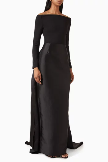 Winslow Off-shoulder Train Dress