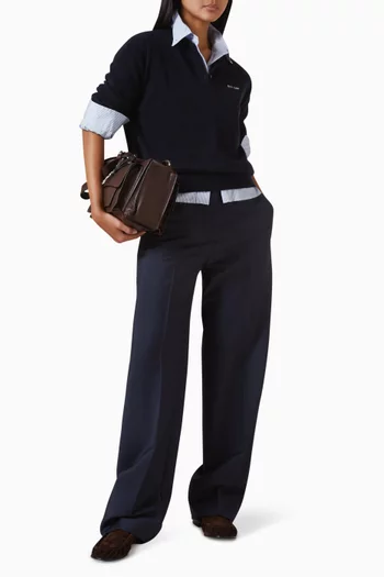 Micro Pinstripe Shirt in Cotton Poplin