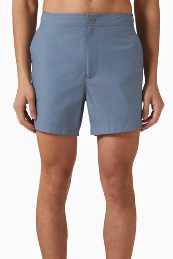 Calder Buckle Swim Shorts in Cotton-blend
