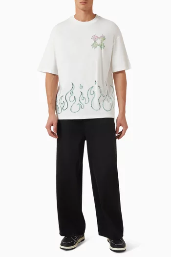 Ma Quad Flames T-shirt in Cotton-jersey