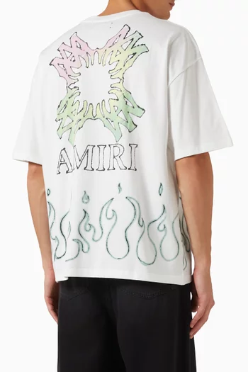 Ma Quad Flames T-shirt in Cotton-jersey
