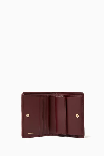 Small Matelassé Wallet in Nappa Leather