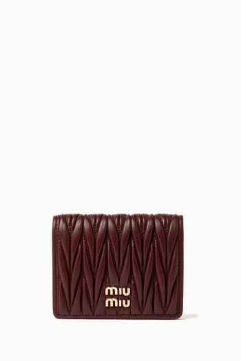 Small Matelassé Wallet in Nappa Leather
