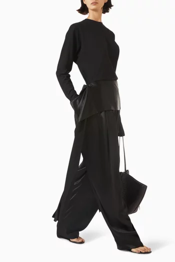 Luna Satin-tail Top in Jersey