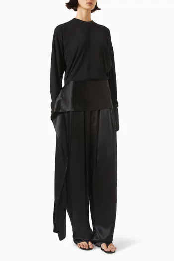 Luna Satin-tail Top in Jersey