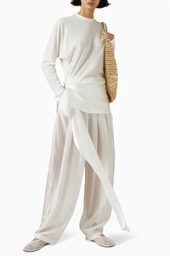 Luna Satin-tail Top in Jersey