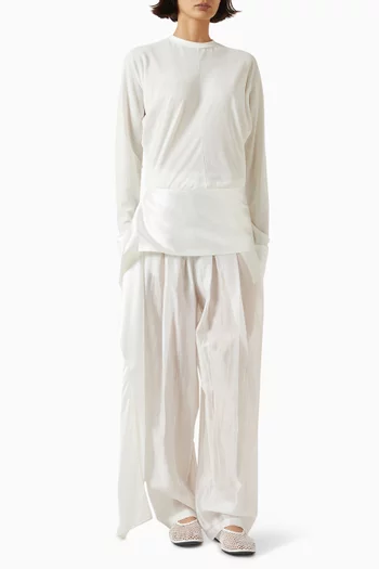 Luna Satin-tail Top in Jersey