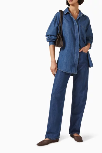 Anne Tailored Shirt in Denim