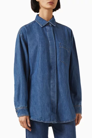Anne Tailored Shirt in Denim