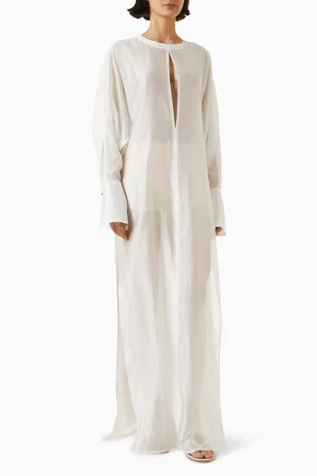 Marine Sheer Dress in Voile