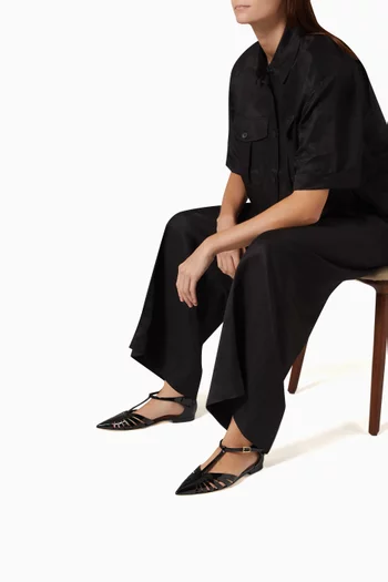 Jennifer Ballet Flats in Patent Leather
