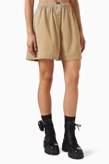 Washed Shorts in Re-Nylon