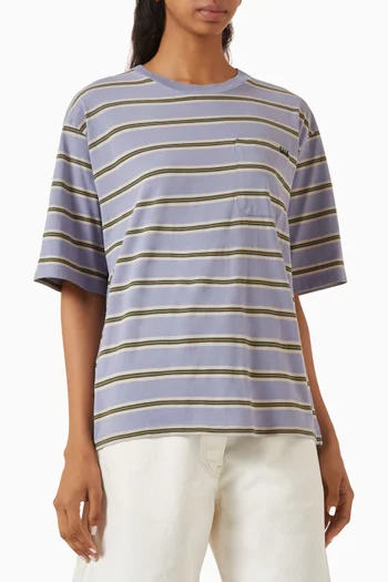 Striped T-shirt in Cotton Jersey