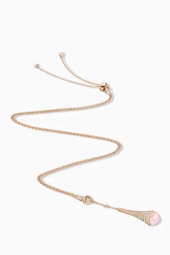 Cleo Diamond Necklace in 18kt Rose Gold