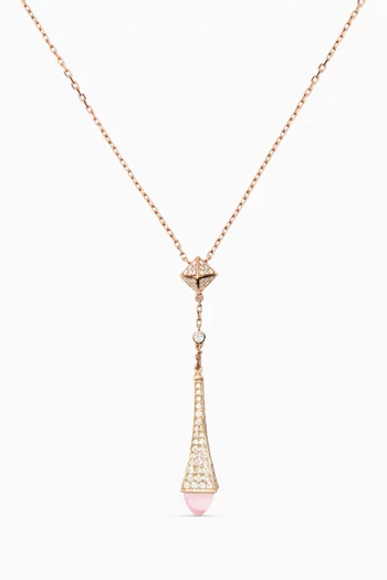 Cleo Diamond Necklace in 18kt Rose Gold