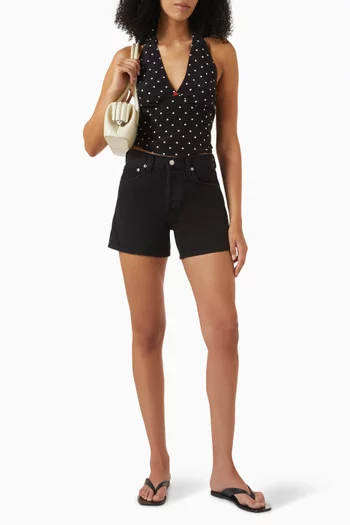 Bijou Halterneck Top in Silk Crepe