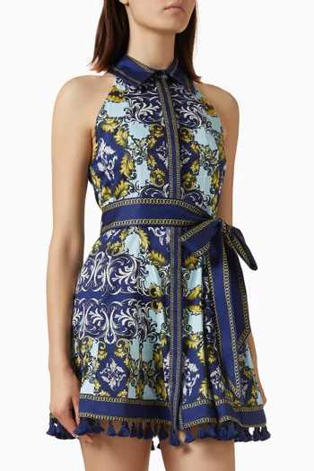 Lucy  Mini Shirt Dress in Cotton Poplin
