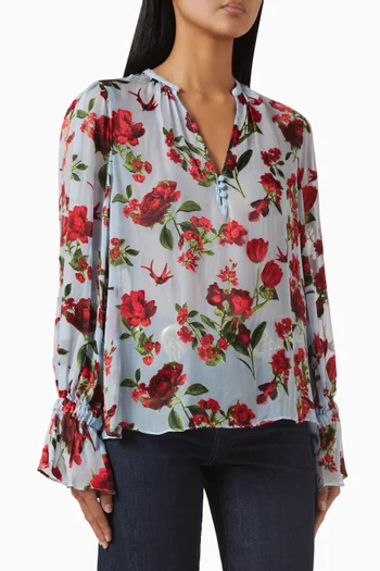 Moranne Top in Silk-satin