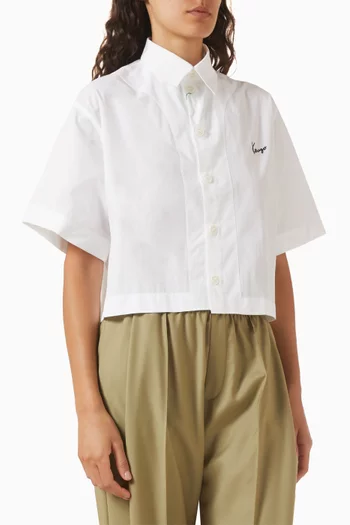 Signature Crop Shirt in Cotton