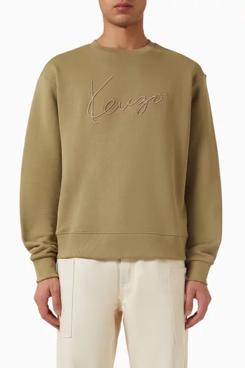 Signature Sweatshirt in Cotton