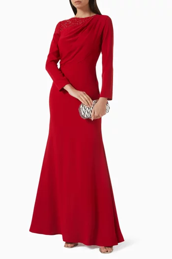 Sequin-embellished Maxi Dress