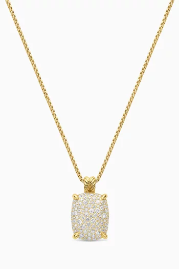 Châtelaine® Diamond Pendant Necklace in 18kt Yellow Gold