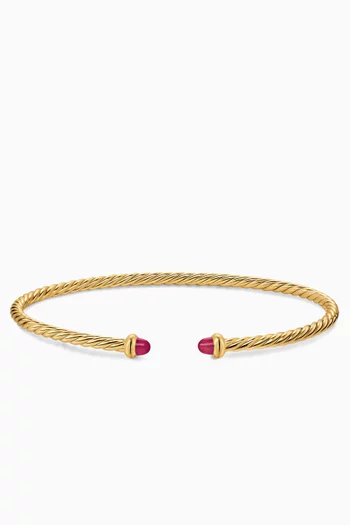 Micro Cablespira® Flex Ruby Bracelet in 18kt Gold