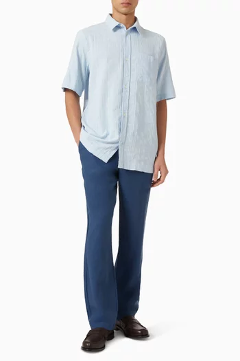 Structured Short-sleeve Shirt in Cotton