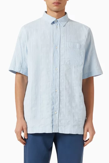 Structured Short-sleeve Shirt in Cotton