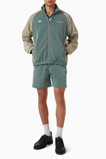 Shiny Crisp Track Jacket in Recycled Nylon