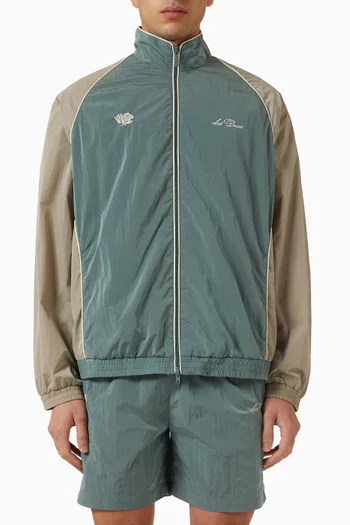 Shiny Crisp Track Jacket in Recycled Nylon