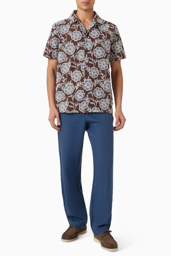 Comfort Suit Pants in Linen-blend