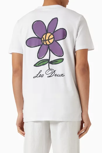 Flower T-shirt in Organic Cotton-jersey